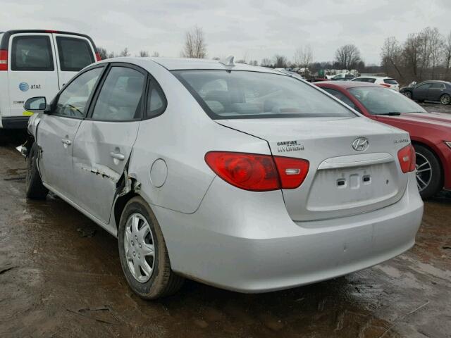 KMHDU4AD5AU914071 - 2010 HYUNDAI ELANTRA BL SILVER photo 3