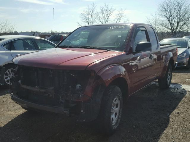 1N6BD06T47C418839 - 2007 NISSAN FRONTIER K RED photo 2