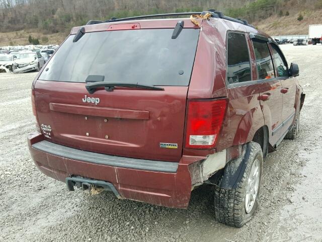 1J8HR48PX7C525862 - 2007 JEEP GRAND CHER MAROON photo 4