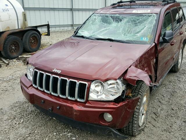 1J8HR48PX7C525862 - 2007 JEEP GRAND CHER MAROON photo 9