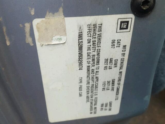 2G1WL52M0V9329074 - 1997 CHEVROLET LUMINA BAS ლურჯი ფოტო 10