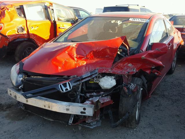 2HGFG12857H529336 - 2007 HONDA CIVIC EX წითელი ფოტო 2