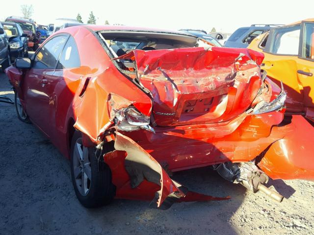 2HGFG12857H529336 - 2007 HONDA CIVIC EX RED photo 3