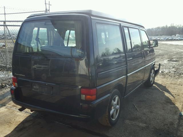 WV2NB47012H115371 - 2002 VOLKSWAGEN EUROVAN MV BLACK photo 4