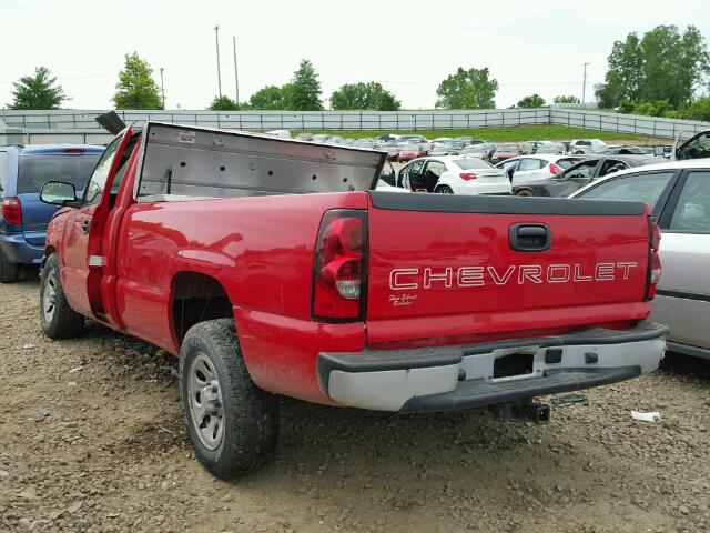 3GCEC14X56G185063 - 2006 CHEVROLET SILVERADO RED photo 3