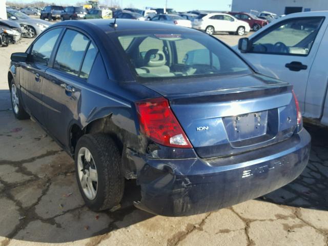 1G8AJ55F07Z118819 - 2007 SATURN ION LEVEL BLUE photo 3