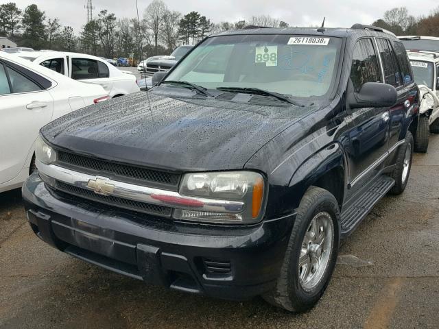 1GNDS13S452278112 - 2005 CHEVROLET TRAILBLAZE BLACK photo 2