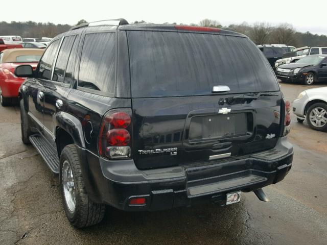 1GNDS13S452278112 - 2005 CHEVROLET TRAILBLAZE BLACK photo 3