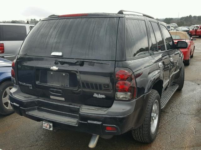 1GNDS13S452278112 - 2005 CHEVROLET TRAILBLAZE BLACK photo 4