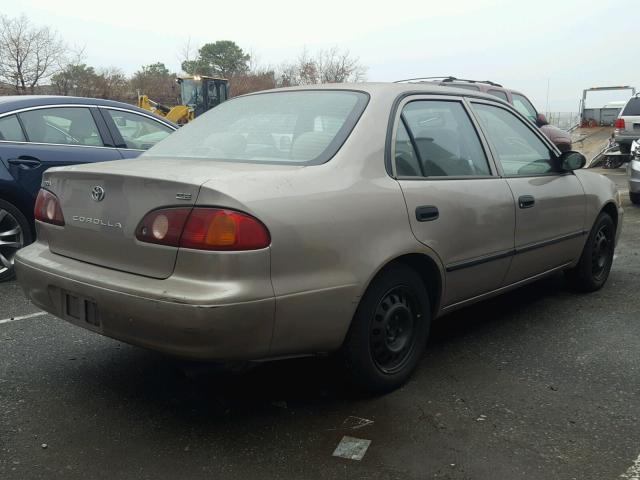 2T1BR12E31C423658 - 2001 TOYOTA COROLLA CE TAN photo 4