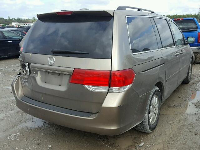 5FNRL38778B076250 - 2008 HONDA ODYSSEY EX GOLD photo 4