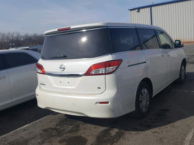 JN8AE2KP6B9008473 - 2011 NISSAN QUEST S WHITE photo 4