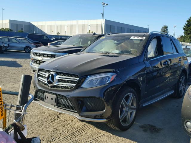 4JGDA5HB9GA682345 - 2016 MERCEDES-BENZ GLE 350 4M BLACK photo 2