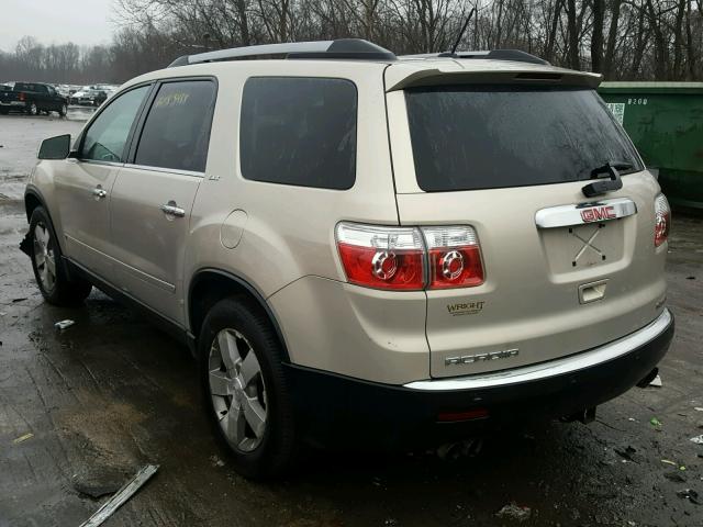 1GKLVMED3AJ175277 - 2010 GMC ACADIA SLT ბეჟი ფოტო 3