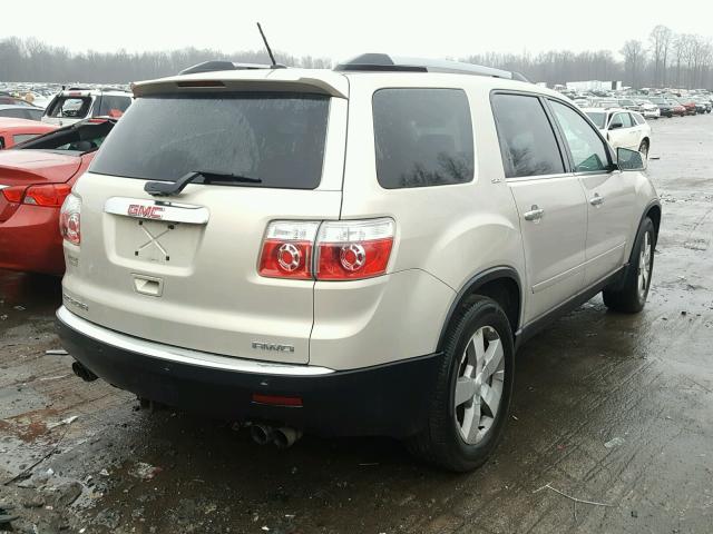 1GKLVMED3AJ175277 - 2010 GMC ACADIA SLT BEIGE photo 4