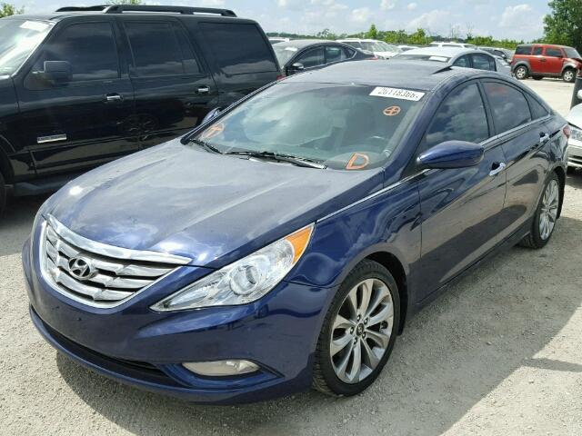 5NPEC4AC9CH424779 - 2012 HYUNDAI SONATA SE/ BLUE photo 2