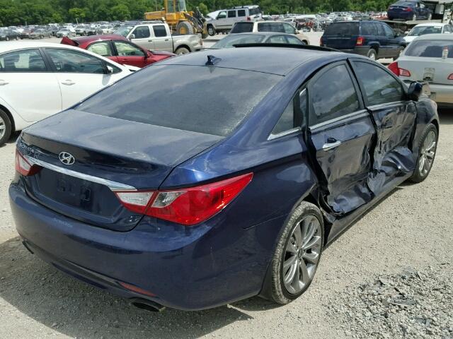 5NPEC4AC9CH424779 - 2012 HYUNDAI SONATA SE/ BLUE photo 4