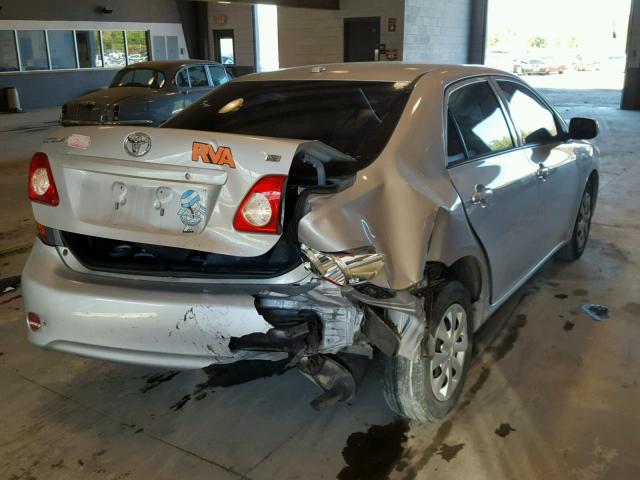 2T1BU40E69C029988 - 2009 TOYOTA COROLLA BA SILVER photo 4