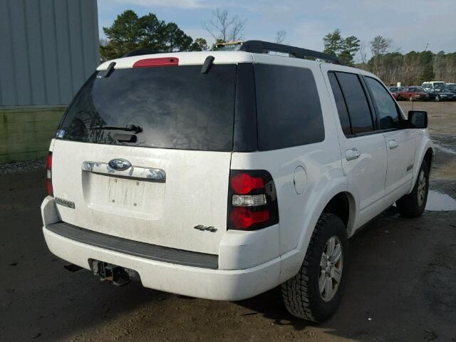 1FMEU73E68UA90734 - 2008 FORD EXPLORER X WHITE photo 4