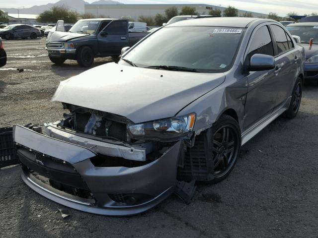 JA32U8FW0DU004120 - 2013 MITSUBISHI LANCER GT CHARCOAL photo 2