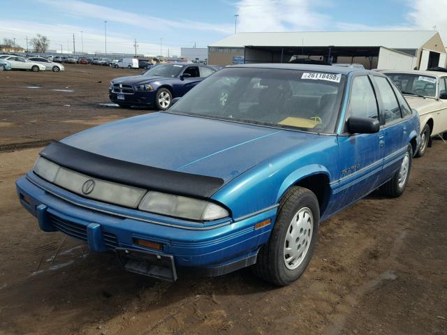 1G2WH54T8PF296899 - 1993 PONTIAC GRAND PRIX TEAL photo 2