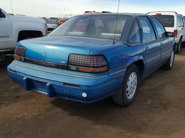 1G2WH54T8PF296899 - 1993 PONTIAC GRAND PRIX TEAL photo 4