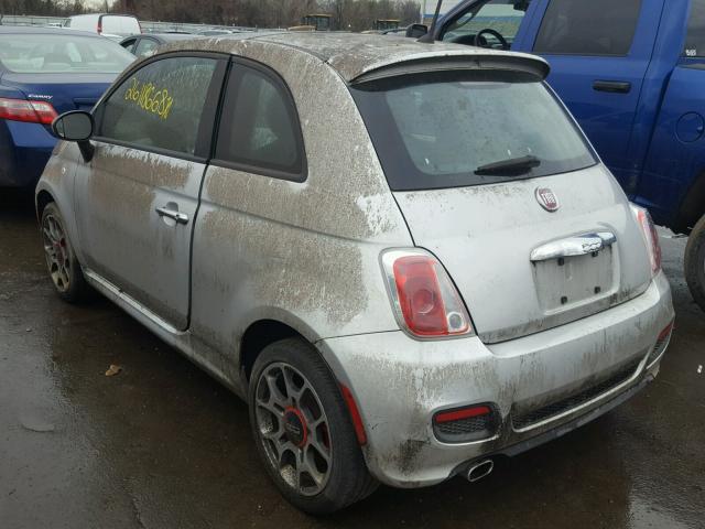 3C3CFFBR6CT340274 - 2012 FIAT 500 SPORT SILVER photo 4