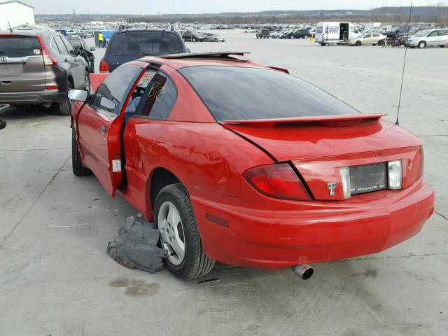 3G2JB12F55S225282 - 2005 PONTIAC SUNFIRE RED photo 3