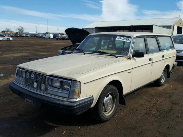 YV1AX885XD1462056 - 1983 VOLVO 245 DL CREAM photo 2