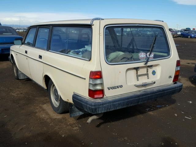 YV1AX885XD1462056 - 1983 VOLVO 245 DL CREAM photo 3