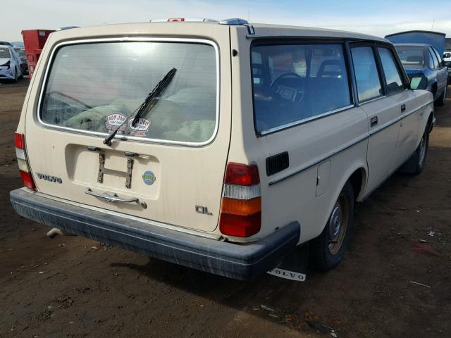 YV1AX885XD1462056 - 1983 VOLVO 245 DL CREAM photo 4