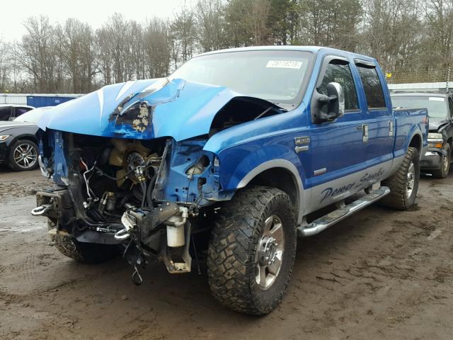 1FTSW21P86ED57288 - 2006 FORD F250 SUPER BLUE photo 2