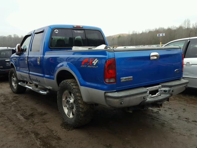 1FTSW21P86ED57288 - 2006 FORD F250 SUPER BLUE photo 3