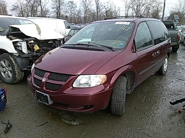 1D4GP45323B198242 - 2003 DODGE CARAVAN SP MAROON photo 2