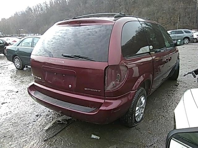 1D4GP45323B198242 - 2003 DODGE CARAVAN SP MAROON photo 4