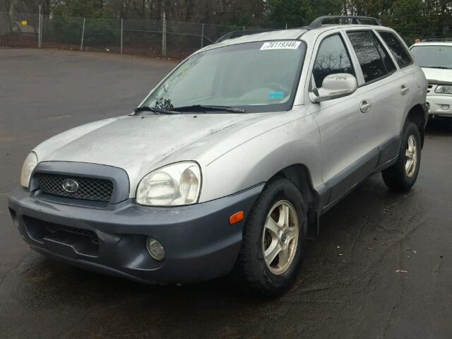 KM8SC13D62U309516 - 2002 HYUNDAI SANTA FE G SILVER photo 2