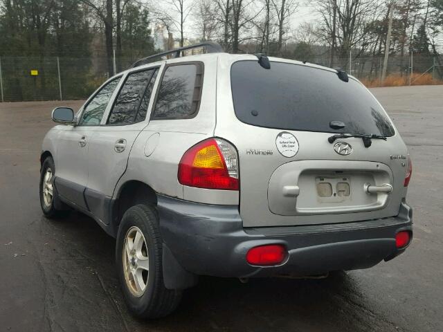 KM8SC13D62U309516 - 2002 HYUNDAI SANTA FE G SILVER photo 3