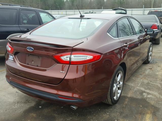 3FA6P0H78FR274262 - 2015 FORD FUSION SE BROWN photo 4