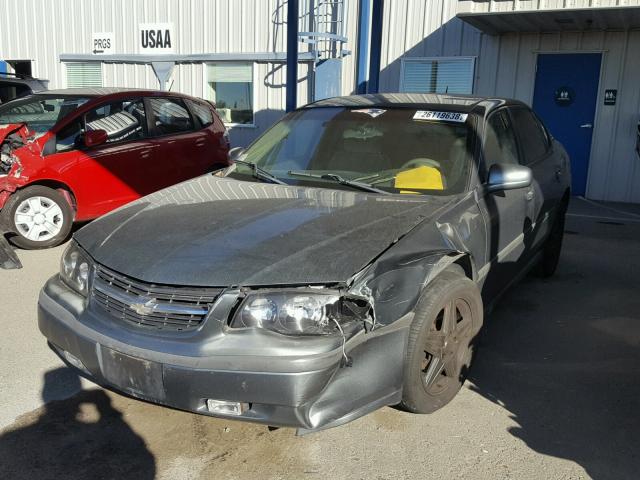 2G1WF52E759204492 - 2005 CHEVROLET IMPALA GRAY photo 2