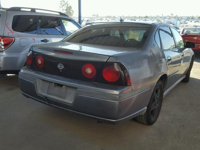 2G1WF52E759204492 - 2005 CHEVROLET IMPALA GRAY photo 4