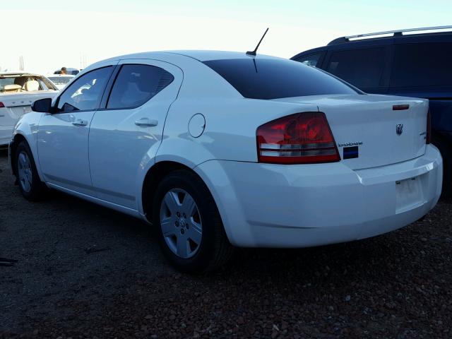 1B3CC4FB1AN229104 - 2010 DODGE AVENGER SX WHITE photo 3