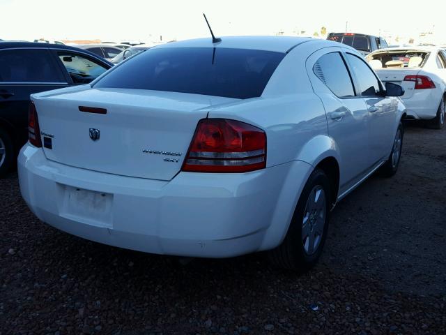 1B3CC4FB1AN229104 - 2010 DODGE AVENGER SX WHITE photo 4