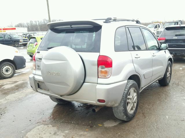 JTEGH20V530088347 - 2003 TOYOTA RAV4 SILVER photo 4