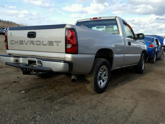 1GCEC14X35Z150780 - 2005 CHEVROLET SILVERADO SILVER photo 4