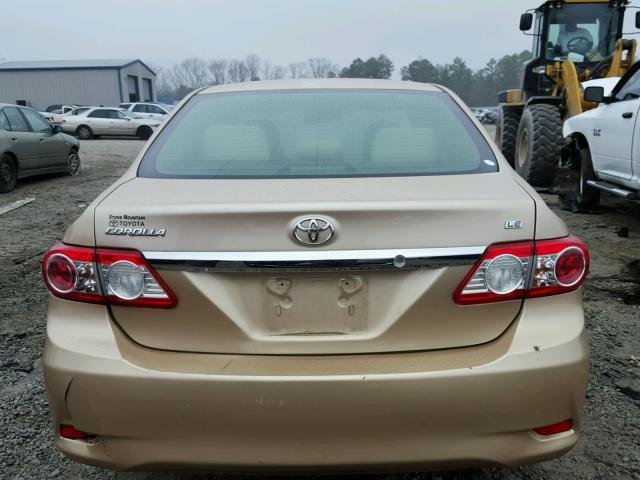 JTDBU4EE9B9134934 - 2011 TOYOTA COROLLA BA GOLD photo 9