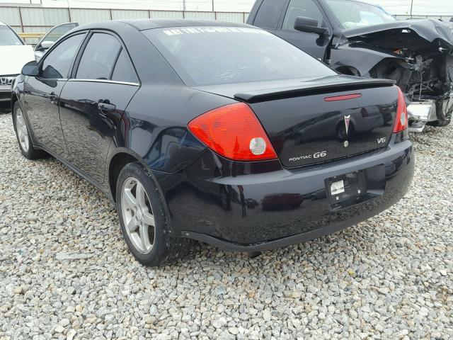 1G2ZG57N484141213 - 2008 PONTIAC G6 BASE BLACK photo 3