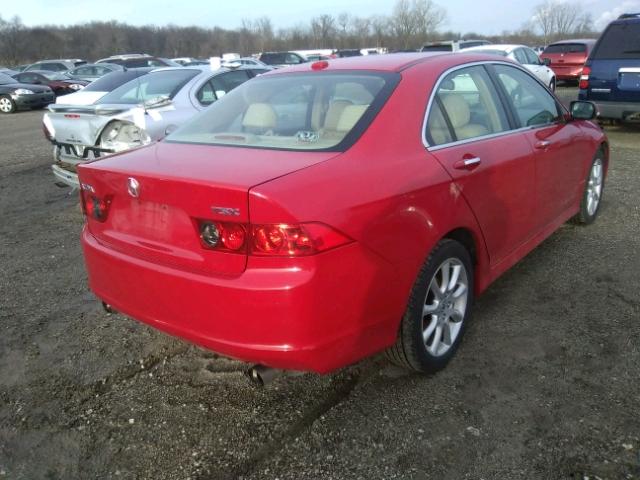 JH4CL95998C008560 - 2008 ACURA TSX RED photo 4