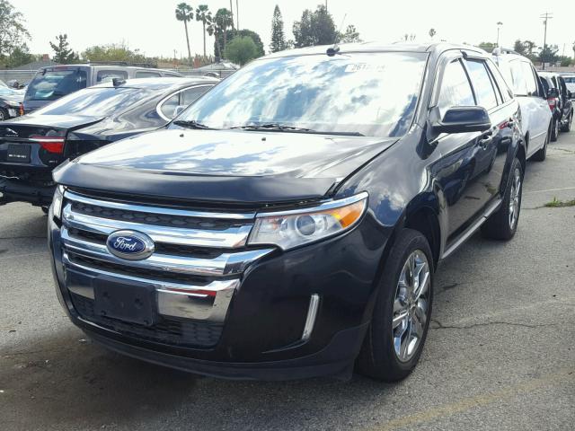 2FMDK3KC1DBB36836 - 2013 FORD EDGE LIMIT BLACK photo 2