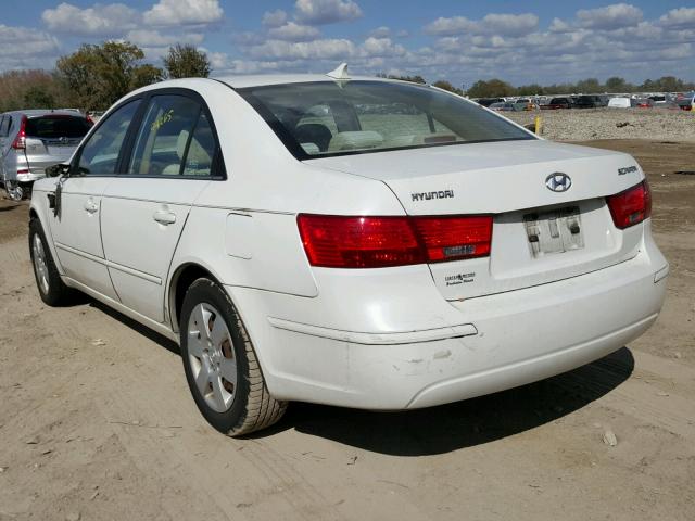 5NPET46CX9H485057 - 2009 HYUNDAI SONATA GLS WHITE photo 3