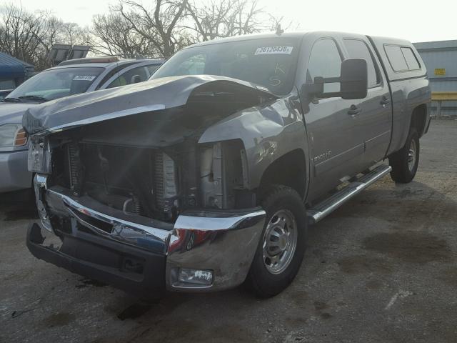 1GCHK23658F204973 - 2008 CHEVROLET SILVERADO GRAY photo 2